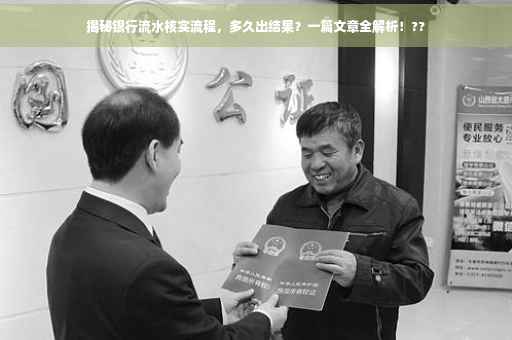 揭秘银行流水核实流程，多久出结果？一篇文章全解析！??