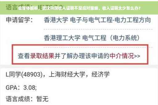 自媒体解析，武汉购房收入证明不足应对策略，收入证明太少怎么办？