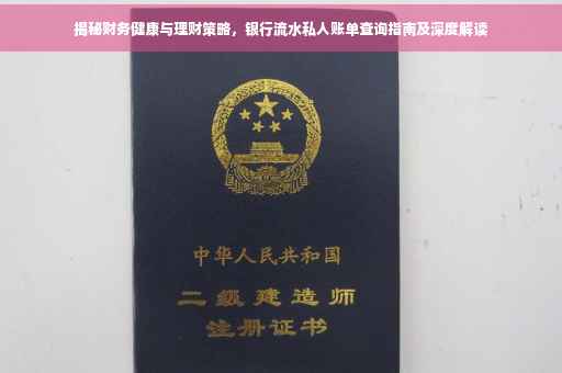 揭秘财务健康与理财策略，银行流水私人账单查询指南及深度解读