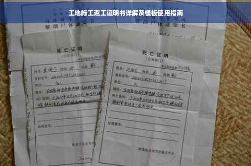 工地施工返工证明书详解及模板使用指南