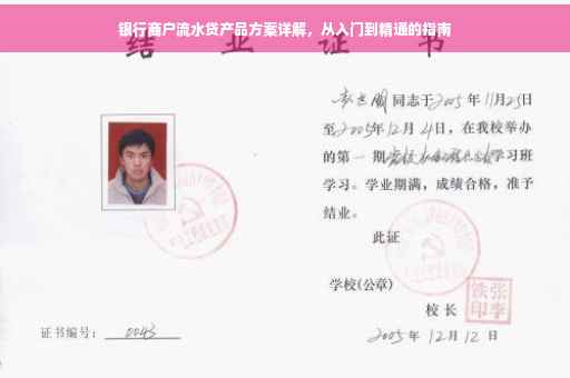 银行商户流水贷产品方案详解，从入门到精通的指南