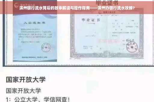 滨州银行流水背后的故事解读与操作指南——滨州办银行流水攻略?