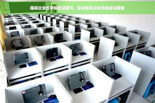 揭秘企业名字相近证明书，探寻相似之处的挑战与策略