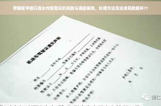 警惕留学银行流水作假背后的风险与道德困境，处理方法及法律风险解析??