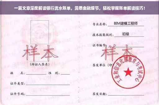 一篇文章深度解读银行流水账单，洞悉金融细节，轻松掌握账单解读技巧！