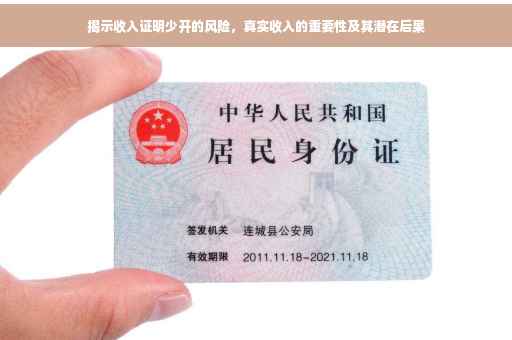 揭示收入证明少开的风险，真实收入的重要性及其潜在后果