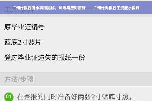 广州代银行流水真相揭秘，风险与应对策略——广州代办银行工资流水探讨