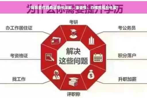 ?婚姻要件具备证明书详解，重要性、办理流程在中国?
