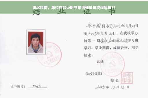 详尽指南，单位存款证明书申请理由与流程解析??