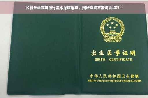 公积金基数与银行流水深度解析，揭秘查询方法与要点?⚡️