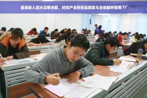 服装收入流水证明详解，时尚产业财务透明度与业绩解析指南 ??