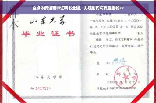 自媒体解读商事证明书全程，办理时间与流程揭秘??