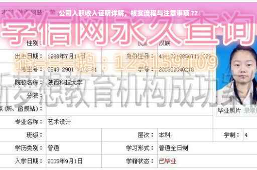 公司入职收入证明详解，核实流程与注意事项 ??