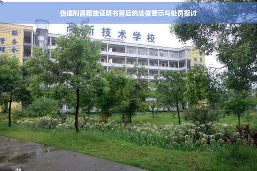 伪造刑满释放证明书背后的法律警示与处罚探讨 伪造刑满释放证明书背后的法律警示与处罚探讨