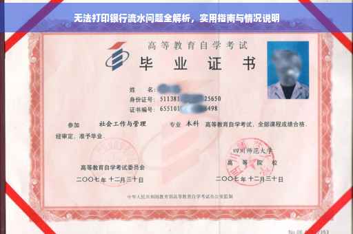 无法打印银行流水问题全解析，实用指南与情况说明