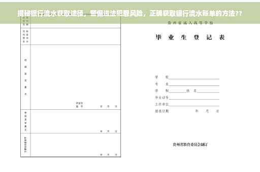 揭秘银行流水获取途径，警惕违法犯罪风险，正确获取银行流水账单的方法??