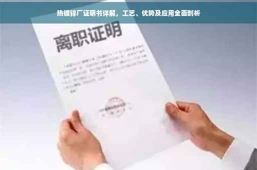热镀锌厂证明书详解，工艺、优势及应用全面剖析