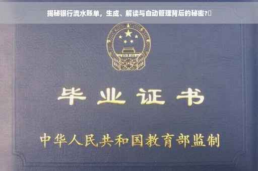 揭秘银行流水账单，生成、解读与自动管理背后的秘密?✨