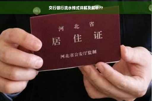 交行银行流水格式详解及解析??