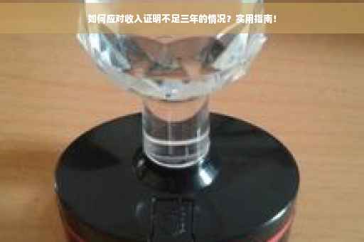如何应对收入证明不足三年的情况？实用指南！