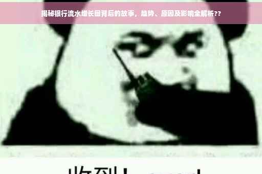 揭秘银行流水增长图背后的故事，趋势、原因及影响全解析??