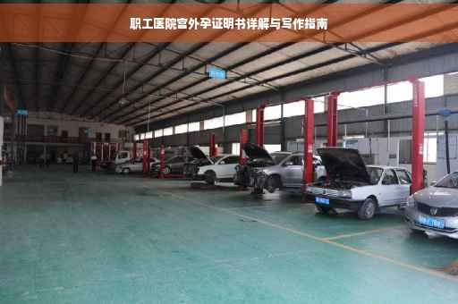 职工医院宫外孕证明书详解与写作指南