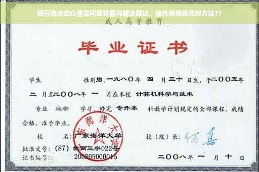 银行流水空白盖章问题详解与解决建议，操作指南及应对方法??