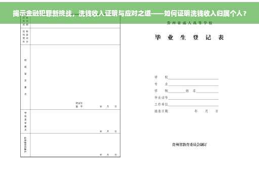 揭示金融犯罪新挑战，洗钱收入证明与应对之道——如何证明洗钱收入归属个人？