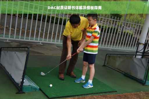 DAC材质证明书详解及模板指南