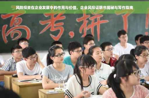 风险投资在企业发展中的作用与价值，企业风投证明书揭秘与写作指南