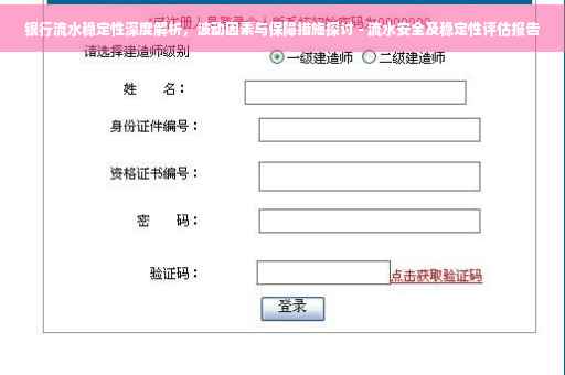 银行流水稳定性深度解析，波动因素与保障措施探讨 - 流水安全及稳定性评估报告