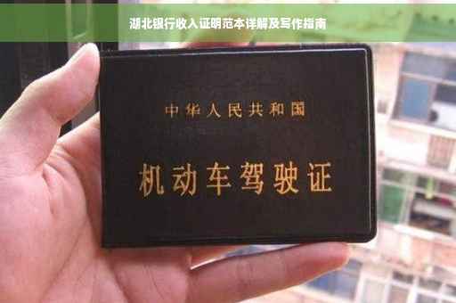 湖北银行收入证明范本详解及写作指南