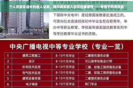 个人贷款申请中的收入证明，揭示真实收入状况的重要性——专用于购房贷款