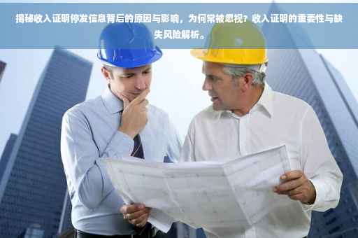 揭秘收入证明停发信息背后的原因与影响，为何常被忽视？收入证明的重要性与缺失风险解析。