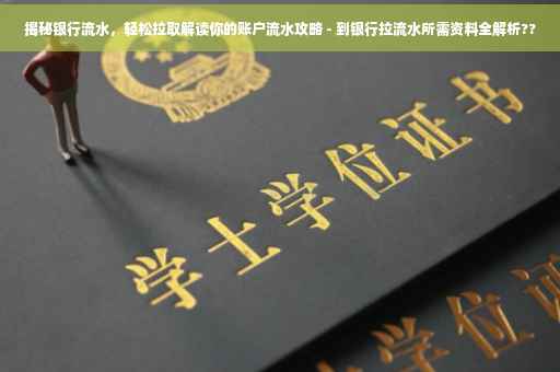 揭秘银行流水，轻松拉取解读你的账户流水攻略 - 到银行拉流水所需资料全解析??