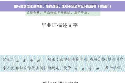 银行转款流水单详解，操作过程、注意事项及常见问题解答（附图片）