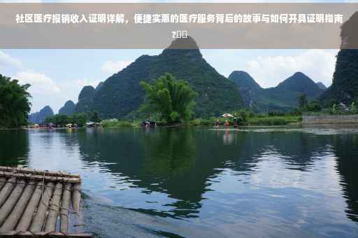 社区医疗报销收入证明详解，便捷实惠的医疗服务背后的故事与如何开具证明指南?⚡️