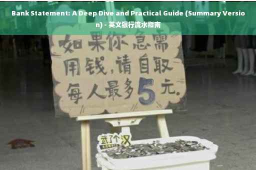 Bank Statement: A Deep Dive and Practical Guide (Summary Version) - 英文银行流水指南
