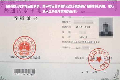揭秘银行流水背后的故事，数字背后的真相与常见问题解析?揭秘到账真相，银行流水显示数字背后的故事?
