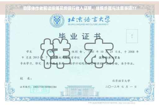 自媒体作者解读按揭买房银行收入证明，详细步骤与注意事项??