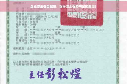 企业资金安全保障，银行流水保密与策略解读?