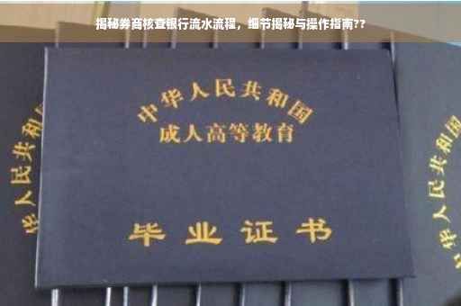 揭秘券商核查银行流水流程，细节揭秘与操作指南??