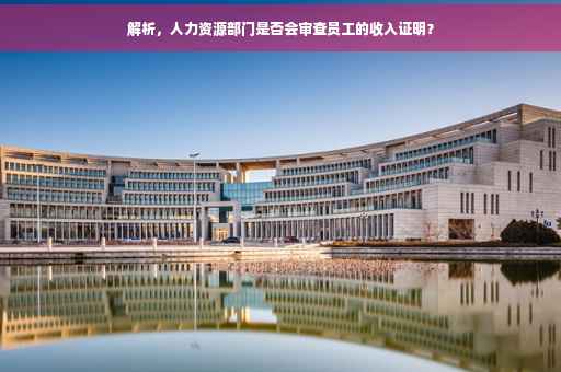 解析，人力资源部门是否会审查员工的收入证明？