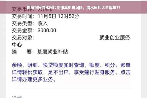 揭秘银行流水图片制作真相与风险，流水图片大全解析??