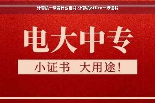 计算机一级发什么证书-计算机office一级证书