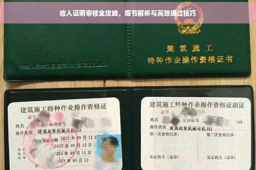 收入证明审核全攻略，细节解析与高效通过技巧