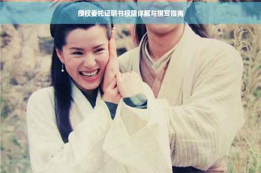 授权委托证明书权限详解与撰写指南