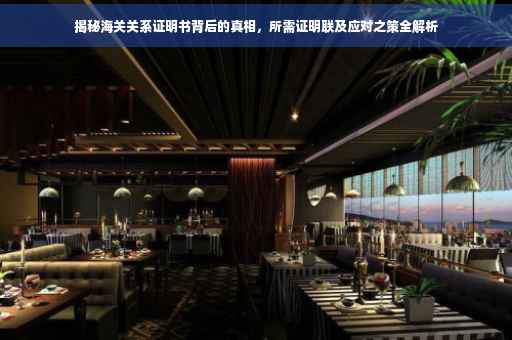 揭秘海关关系证明书背后的真相，所需证明联及应对之策全解析
