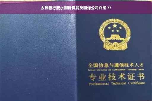 太原银行流水翻译详解及翻译公司介绍 ??