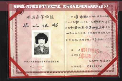 揭秘银行流水的重要性与获取方法，如何轻松查询信息证明银行流水？